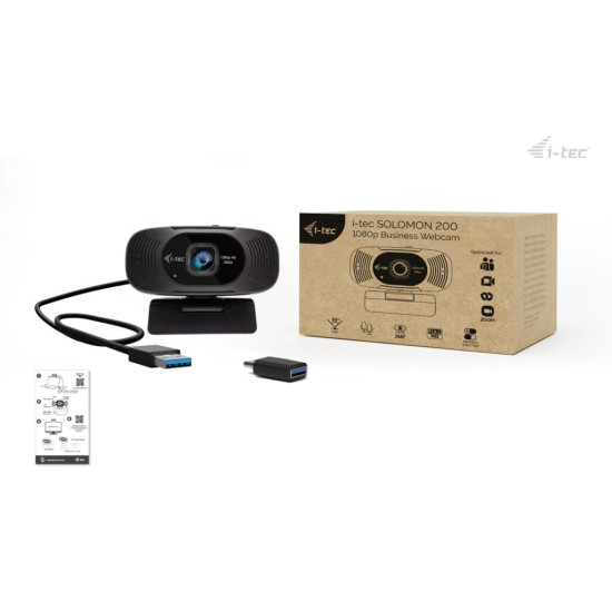 Kamera internetowa SOLOMON 200 1080p Business Webcam AF Dual MIC Echo Cancellation