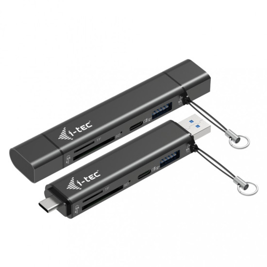Czytnik kart USB-C/USB-A Dongle SD TF 2xUSB