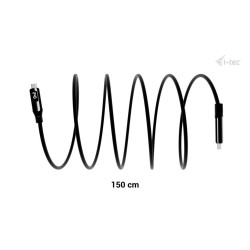 Kabel Thunderbolt 4/USB4 Class Pro Cable 240W 2x 4K/120Hz 40Gbps LCD 150 cm