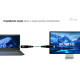 Kabel Thunderbolt 4/USB4 Class Pro Cable 240W 2x 4K/120Hz 40Gbps LCD 150 cm