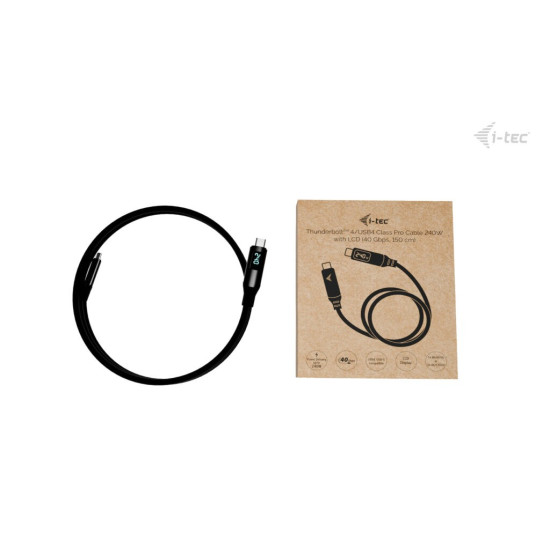Kabel Thunderbolt 4/USB4 Class Pro Cable 240W 2x 4K/120Hz 40Gbps LCD 150 cm