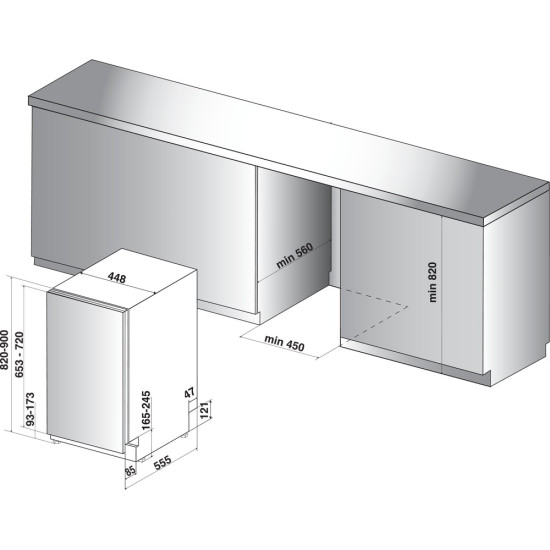 Zmywarka DSIO3T224CEID 