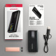 EEM2-SD2B Obudowa zewnętrzna aluminiowa bezśrubowa USB-A/C 3.2 Gen2 M.2 NVMe/SATA wyświetlacz LED, czarny