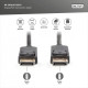 Kabel połączeniowy DisplayPort z zatrzaskami 4K 60Hz UHD Typ DP/DP M/M czarny 2m