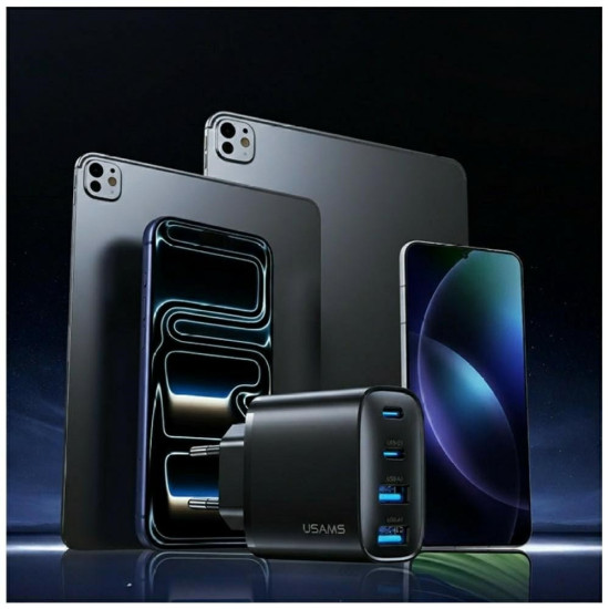 Ładowarka sieciowa 40W 2xUSB-A 2xUSB-C czarna 