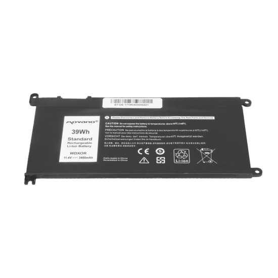 Bateria WDX0R P75F P62F P66F T2JX4 WDXOR do Dell - 3400 mAh (39 Wh)