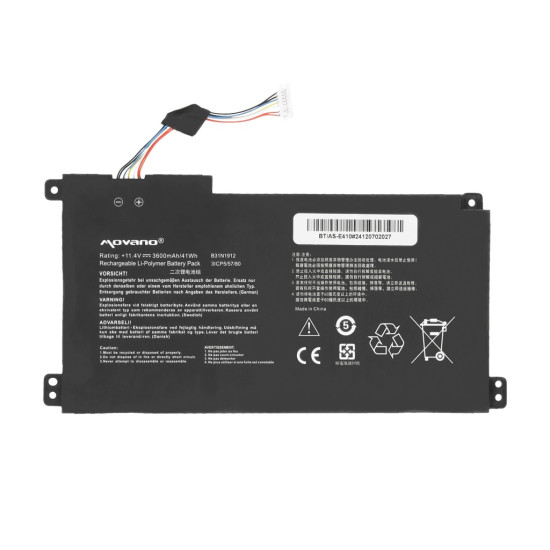 Bateria B31N1912 C31N1912 do Asus E410MA L410MA - 3600 mAh (41 Wh)
