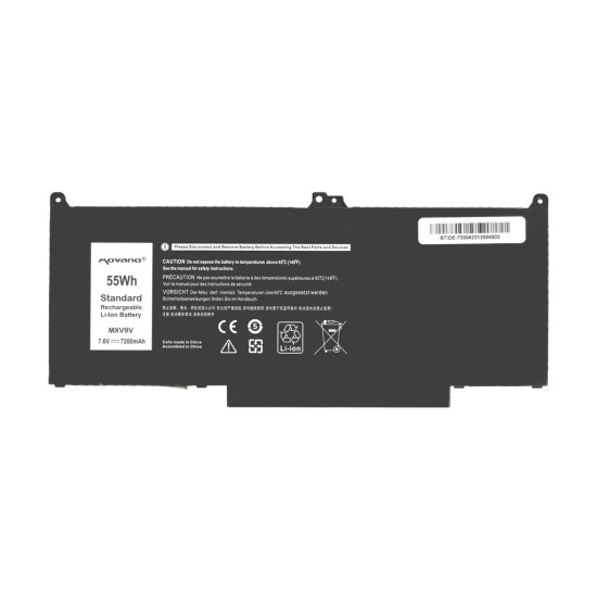 Bateria MXV9V do Dell Latitude 5300 5310 7300 7400 - 7200 mAh (55 Wh)