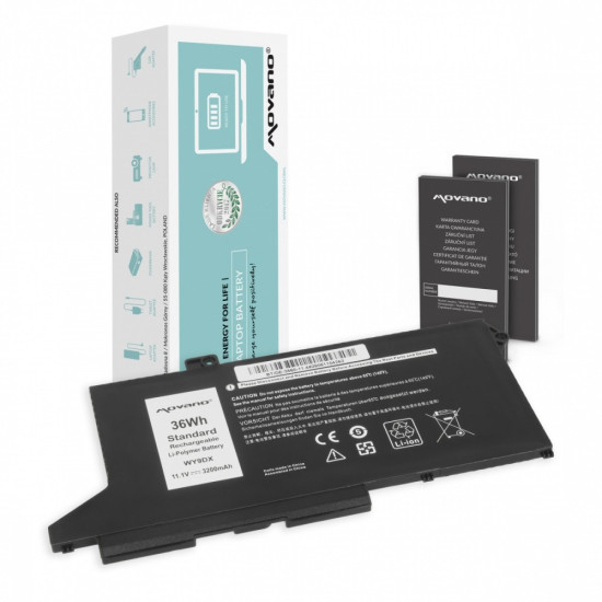 Bateria WY9DX Dell Latitude 5520 5420 Precision 3560 - 3200 mAh (36 Wh)