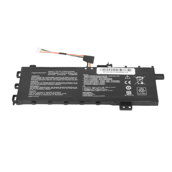 Bateria B21N1818 do Asus Vivobook 15 A512 R512 X512 - 4150 mAh (32 Wh)
