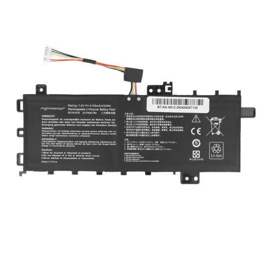 Bateria B21N1818 do Asus Vivobook 15 A512 R512 X512 - 4150 mAh (32 Wh)