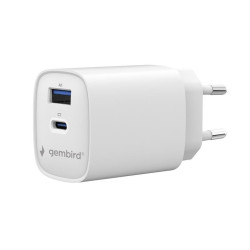 Ładowarka uniwersalna 1xUSB-C/A QC 3.0 PD 30W biała