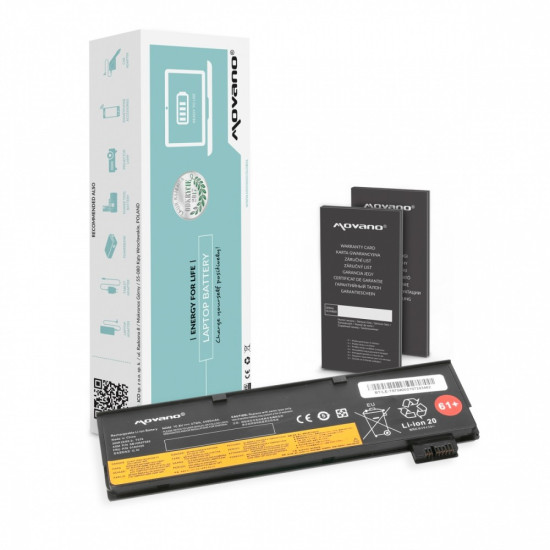 Bateria SB10K97582 do Lenovo ThinkPad T470 T570 - 4400 mAh (47 Wh)