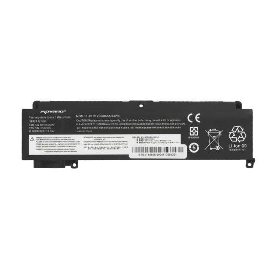 Bateria do Lenovo ThinkPad T460s T470s - przednia - 2000 mAh (23 Wh)