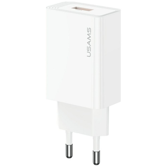 Ładowarka sieciowa T69 18W USB-A biała 