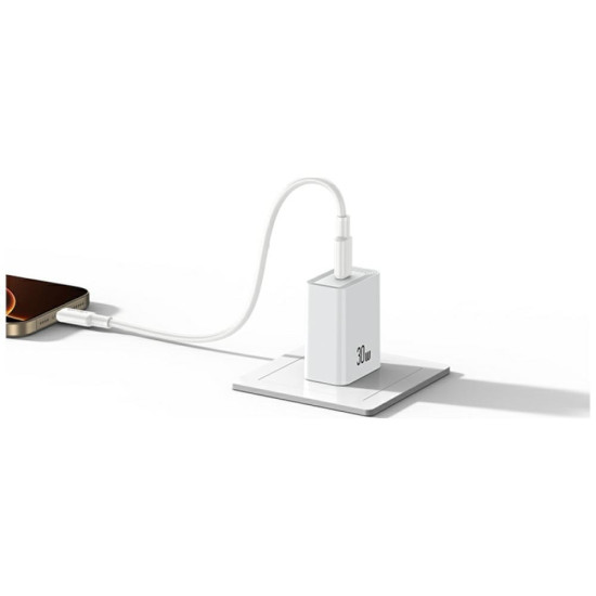 Ładowarka sieciowa T69 30W USB-C biały 