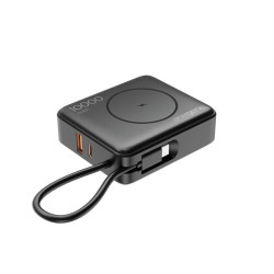 PowerBank 10000mAh 1xUSB-C/1xUSB-A 20W bezprzewodowy 15W czarny
