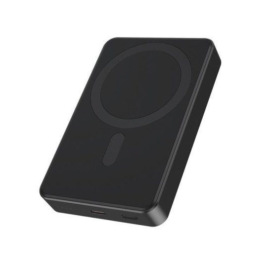 PowerBank 10000mAh 1xUSB-C PD 20W bezprzewodowy 15W czarny