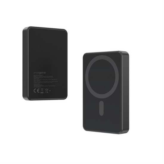 PowerBank 10000mAh 1xUSB-C PD 20W bezprzewodowy 15W czarny