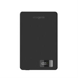 PowerBank 10000mAh LCD 1xUSB-C 20W bezprzewodowy 15W czarny