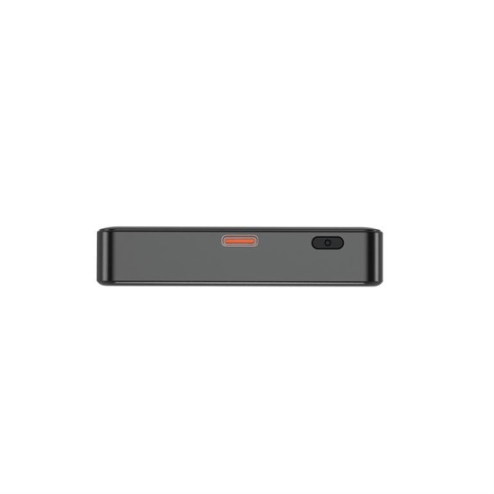 PowerBank 10000mAh LCD 1xUSB-C 20W bezprzewodowy 15W czarny