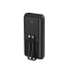 PowerBank 20000mAh ze zintegrowanymi kablami QC 3.0 LCD 20W czarny