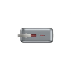 PowerBank 20000mAh zintegrowane kable QC3.0 18W PD 65W LCD czarny