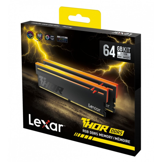 Pamięć do PC DDR5 THOR2.0 64GB(2*32)/6000 CL40 RGB czarna