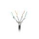Kabel LAN SFTP Kat.7 305M drut outdoor CU FLUKE PASSED czarny
