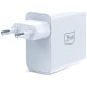 Ładowarka sieciowa 45W PD 3.0 QC4+ USB-A USB-C biała 