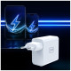 Ładowarka sieciowa 45W PD 3.0 QC4+ USB-A USB-C biała 