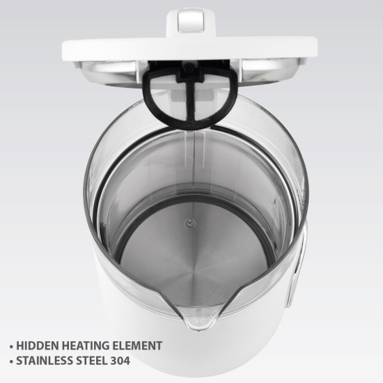 Czajnik elektryczny z regulacją temperatury 1,7l  2200W MR-023-WHITE