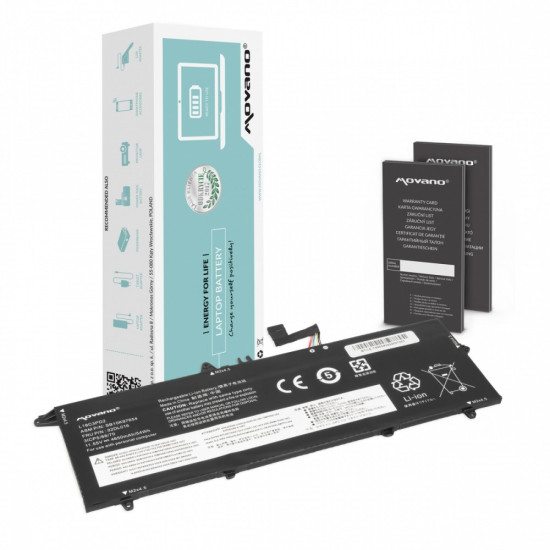 Bateria L18C3PD2 do Lenovo ThinkPad T490s T495s T14s - 4650 mAh (54 Wh)