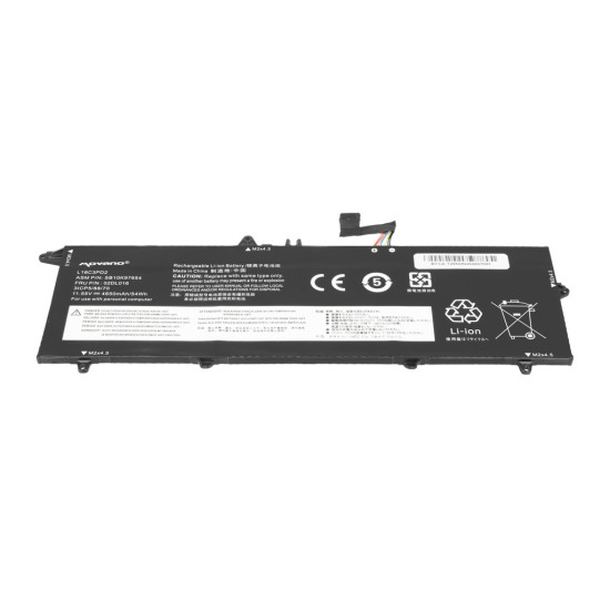 Bateria L18C3PD2 do Lenovo ThinkPad T490s T495s T14s - 4650 mAh (54 Wh)