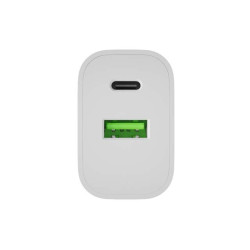 Ładowarka sieciowa Ribera 1xUSB-A 1xUSB-C 20W biała 