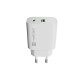 Ładowarka sieciowa Ribera 1xUSB-A 1xUSB-C 20W biała 