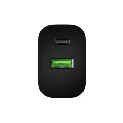 Ładowarka sieciowa Ribera 1xUSB-A 1xUSB-C 20W czarna 
