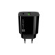 Ładowarka sieciowa Ribera 1xUSB-A 1xUSB-C 20W czarna 