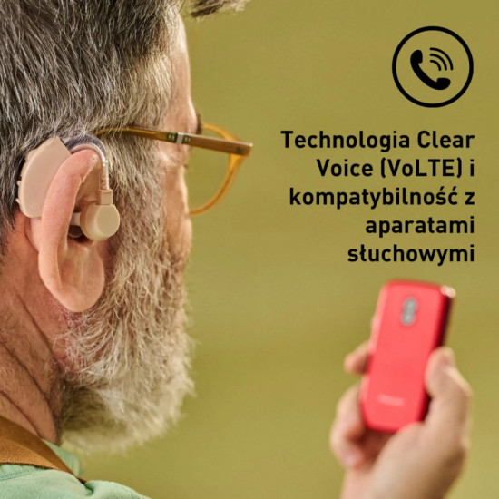 Telefon komórkowy KX-TU410 EXR 4G czerwony