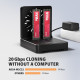 Stacja dokująca i klonująca ADSA-M2C22 USB-C 2xNVMe /SATA M.2 20Gbps
