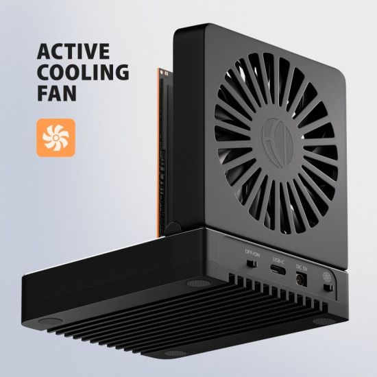 Stacja dokująca i klonująca ADSA-M2C22 USB-C 2xNVMe /SATA M.2 20Gbps