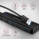 HUB 4-portowy 5gbps 2x USB-A 2x USB-C, USB-C power in  19 cm kabel  HUE-C2A
