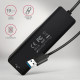 HUB 4-portowy 5gbps 2x USB-A 2x USB-C, USB-C power in  19 cm kabel  HUE-C2A