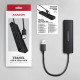 HUB 4-portowy 5gbps 2x USB-A 2x USB-C, USB-C power in  19 cm kabel  HUE-C2A