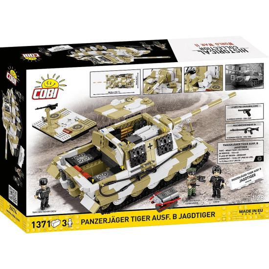 Klocki Panzerjager Tiger ausf.B 1371 elementy
