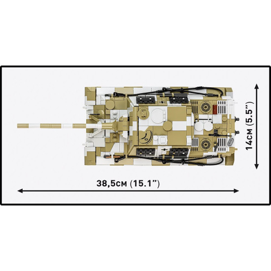 Klocki Panzerjager Tiger ausf.B 1371 elementy