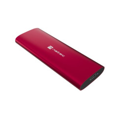 Obudowa SSD zewnętrzna RHINO M.2 NVME USB-C 3.2 ruby red 
