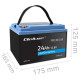 Akumulator LiFePO4 Litowo-Żelazowo-Fosforanowy | 12.8V | 24Ah |  307.2Wh | BMS 