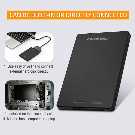 Adapter na dysk M.2 SSD | SATA NGFF do SATA III | 2TB | Super    speed 6Gb/s | Czarny 