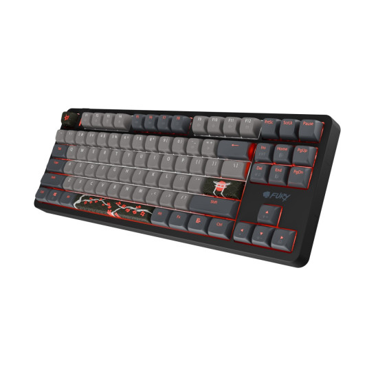 Klawiatura Kanabo K6 US RGB magnetyczna czarno-szara